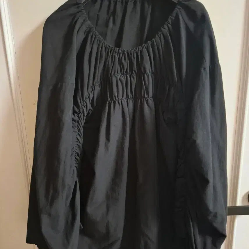 [BUNJANG] Shirring Blouse - Spring/Fall / 봄가을 블라우스 셔링 배송비포함