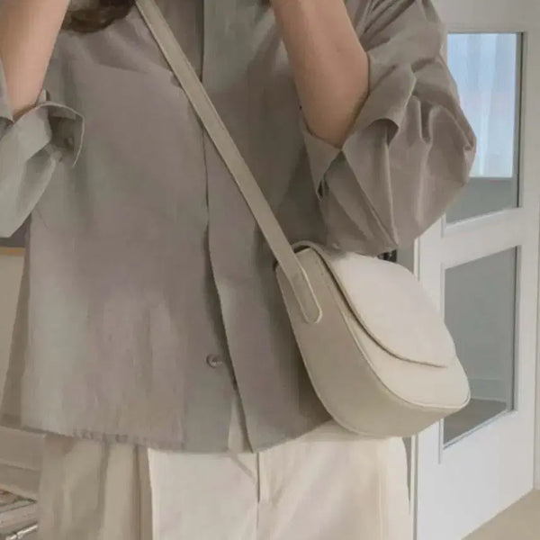 [BUNJANG] Granbloom Simple Crossbody Bag - Ivory / 그랑블룸 심플 크로스백 아이보리(거의새상품)