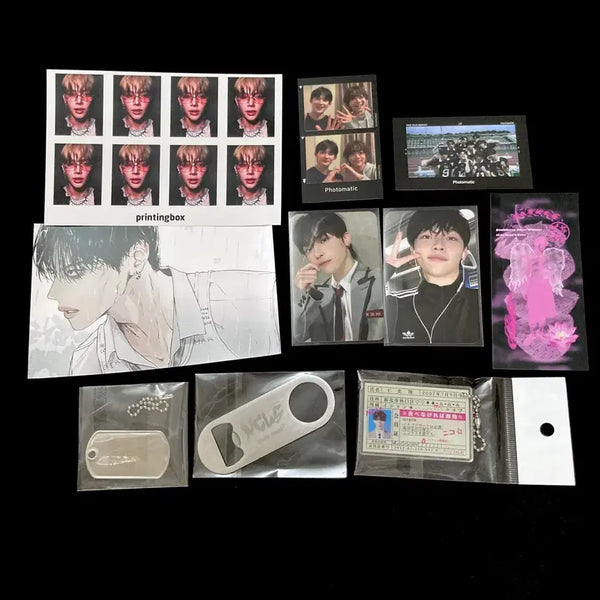 [BUNJANG] ENHYPEN Ni-ki & Jungwon Hawaii Stickers, Jjuneco Pin Button Badge, Photocards / 앤팀 니콜라스 키링 군번줄 인식표 오프너 백투라 증사 장경고 포카 생카 비공굿