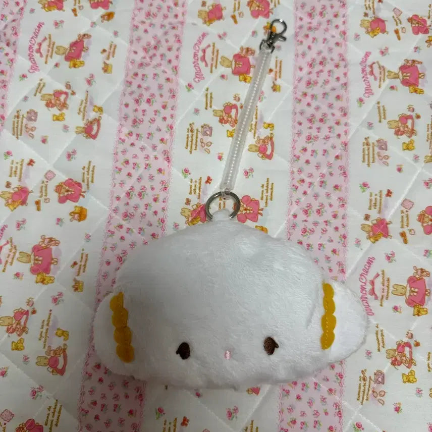 [BUNJANG] Sanrio Corgi "Mung" Face Reel Holder Keychain / 코기뮹 페이스 릴홀더 키링