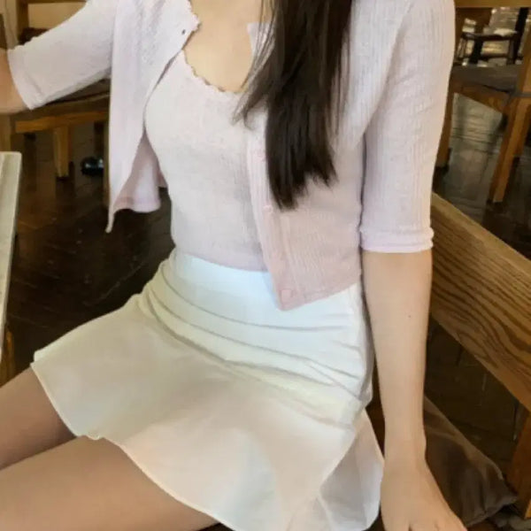 [BUNJANG] Shop of Sophia Cardigan Set / (새상품)샵오브 소피아 가디건 세트