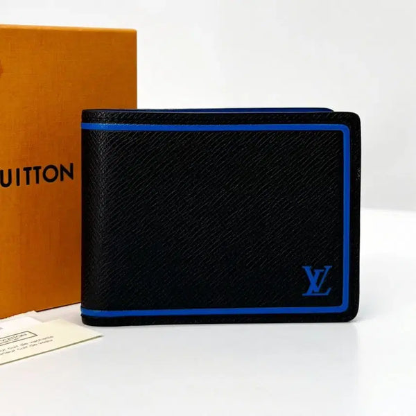 [BUNJANG] Louis Vuitton Taiga Multiple Wallet Black (M63310) / [100%정품] 루이비통 타이가 멀티플 반지갑 블랙 (M63310)
