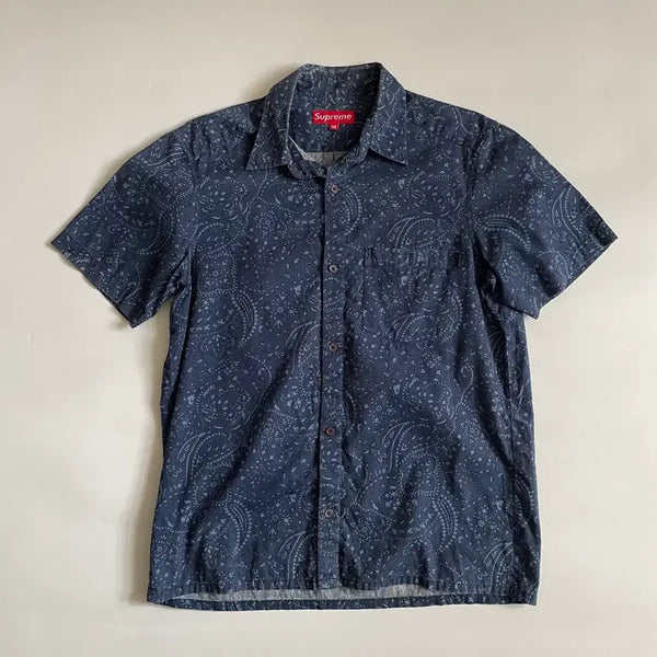 [BUNJANG] Supreme 2000s Paisley Short Sleeve Shirt / 2000s 올드 슈프림 페이즐리 반팔 셔츠 남방