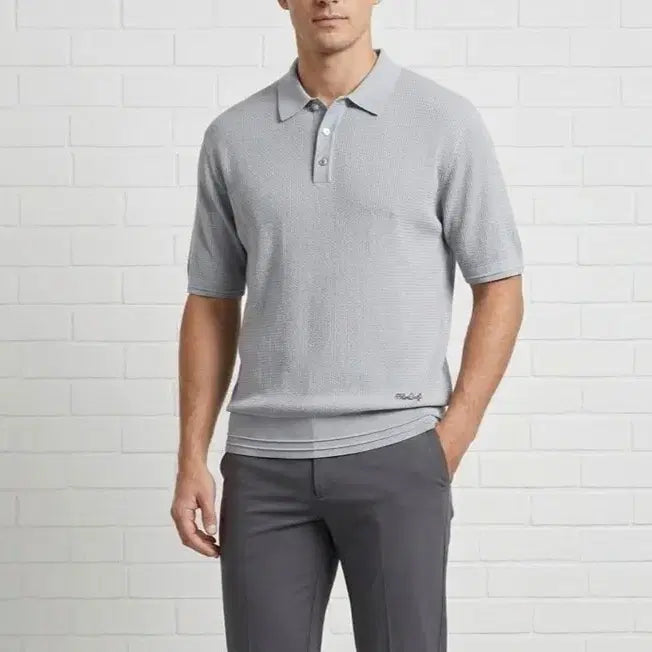 [BUNJANG] Fila Golf Men's Size 115 Knit Collar T-Shirt / [115]휠라 골프 반팔 카라 니트