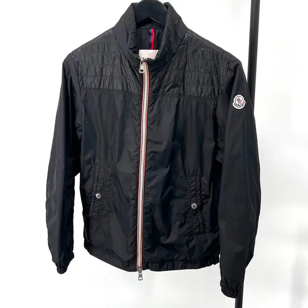 [BUNJANG] Moncler Windbreaker Zip-Up Jacket Black / [1사이즈] 몽클레어 바람막이 집업 자켓 블랙