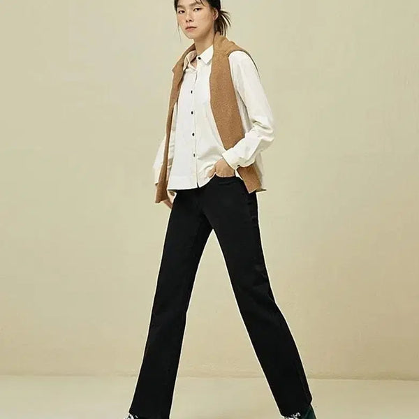 [BUNJANG] La Fiaf Black Cotton Pants 55 / 라삐아프 블랙면바지 55