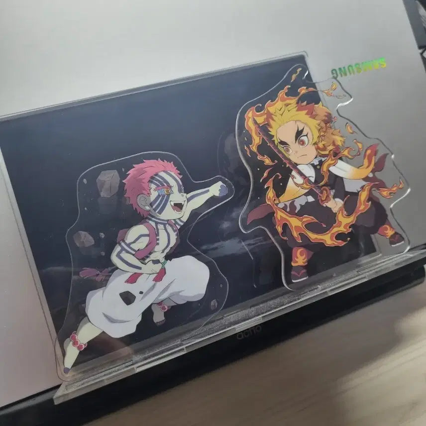 [BUNJANG] Demon Slayer Infinite Train Arc Original Art Book Acrylic Standee - Akaza & Rengoku / 귀멸의칼날 원화집 아크릴 아카자 렌고쿠 무한열차편 마음을 불태워라