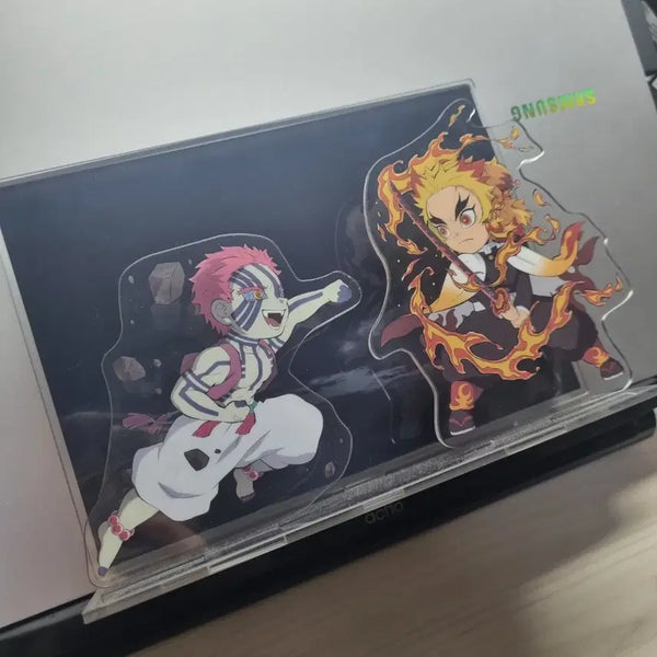 [BUNJANG] Demon Slayer Infinite Train Arc Original Art Book Acrylic Standee - Akaza & Rengoku / 귀멸의칼날 원화집 아크릴 아카자 렌고쿠 무한열차편 마음을 불태워라