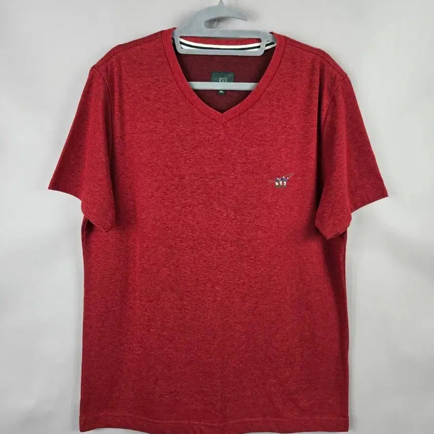 [BUNJANG] Henry Cotton Men's V-Neck Short Sleeve Golf T-Shirt Size 105 / [무료배송]헨리코튼 105 남성 골프 브이넥 반팔 티셔츠