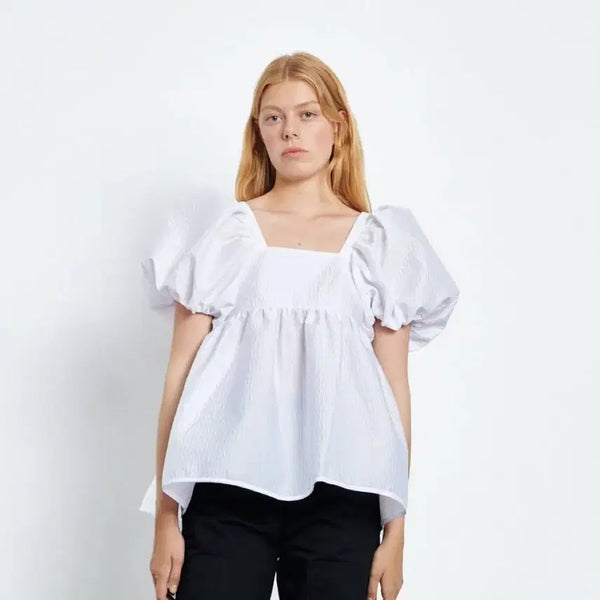 [BUNJANG] Cecilie Bahnsen Bjork Matelasse Blouse UK 8 / 세실리에 반센 bjork blouse uk8