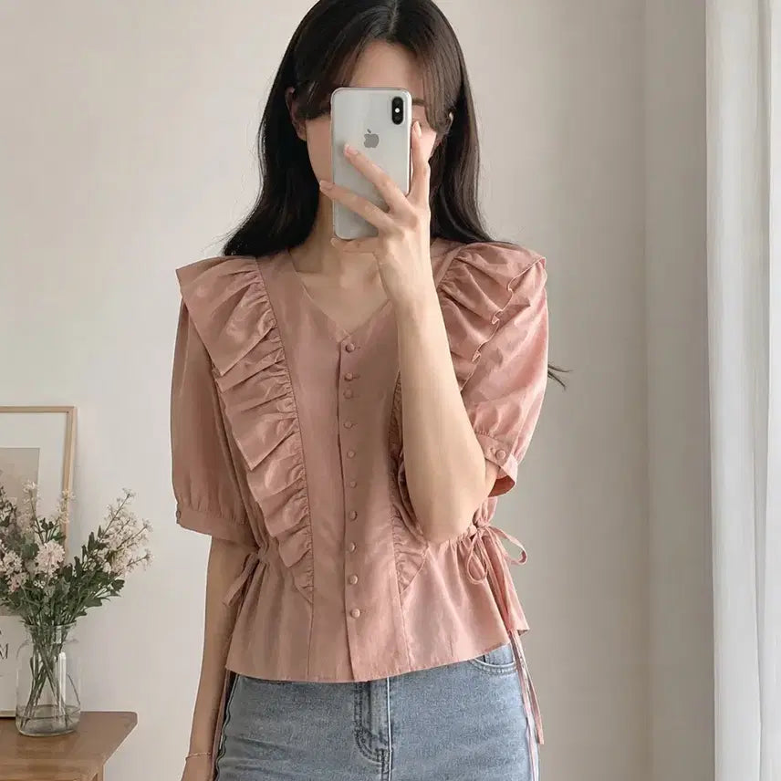 [BUNJANG] The Handsome Store 20SS Blouse / 한섬 더 스토어 블라우스 20SS