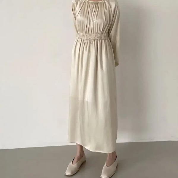 [BUNJANG] NOTA 95 Shirring Long Dress Ivory / [새상품]NOTA노타 셔링 롱 원피스 아이보리55