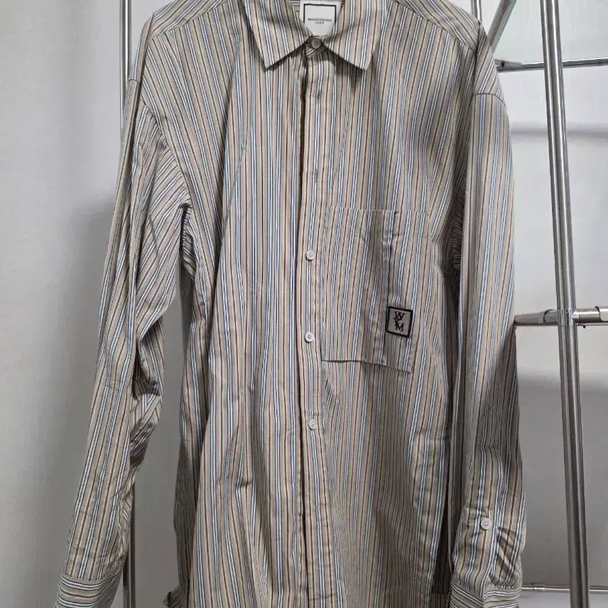 [BUNJANG] Wooyoungmi Striped Shirt Size 46 / 우영미 스트라이프 셔츠 46