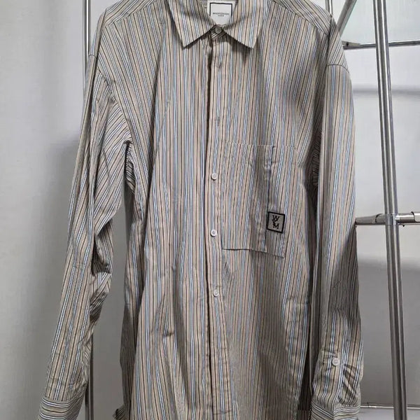 [BUNJANG] Wooyoungmi Striped Shirt Size 46 / 우영미 스트라이프 셔츠 46