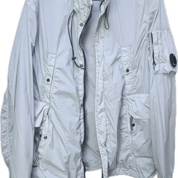 [BUNJANG] CP Company Nycra-R Lens Jacket Drizzle Grey / Cp컴퍼니 나이크라 R렌즈 자켓 드리즐 그레이 바람막이 50