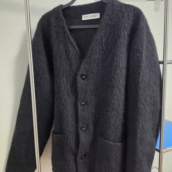 [BUNJANG] Our Legacy Black Mohair Cardigan / 아워레가시 블랙 모헤어 가디건
