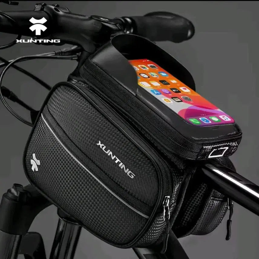 [BUNJANG] XUNTING Waterproof Bicycle Handlebar Frame Bag with Phone Mount / 8$[새제품*3] 자전거가방 핸들바 프레임가방