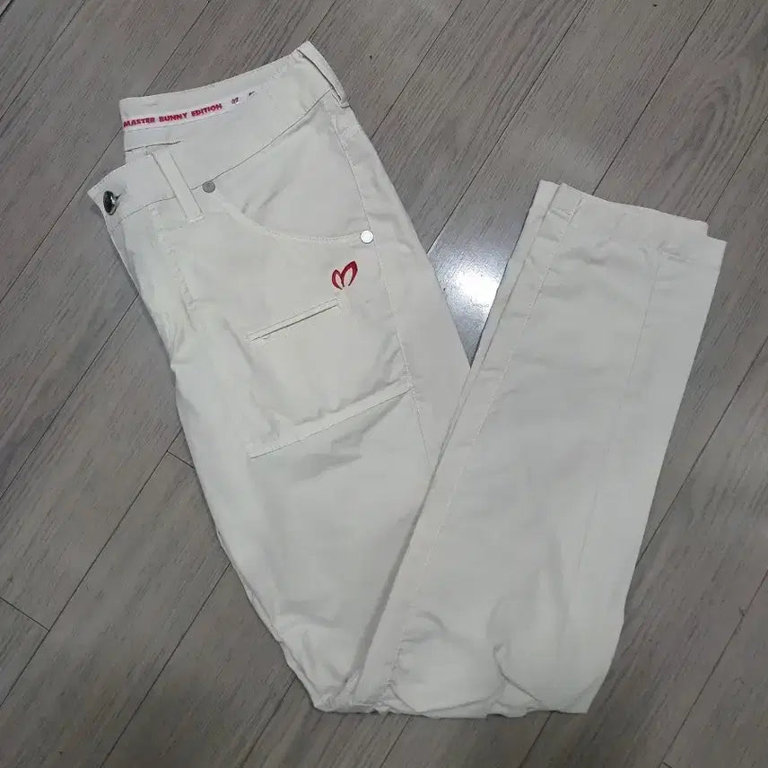 [BUNJANG] Master Bunny Edition Ivory Women's Golf Pants Size 0 / 마스터바니 에디션 아이보리 바지 0번 63   기장92 사이즈사진참조