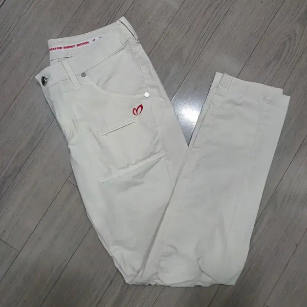 [BUNJANG] Master Bunny Edition Ivory Women's Golf Pants Size 0 / 마스터바니 에디션 아이보리 바지 0번 63   기장92 사이즈사진참조