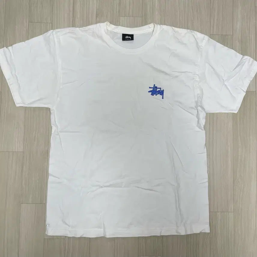 [BUNJANG] Stussy Oversized Logo T-Shirt Ivory L / 스투시 오버핏 로고 반팔 아이보리 L