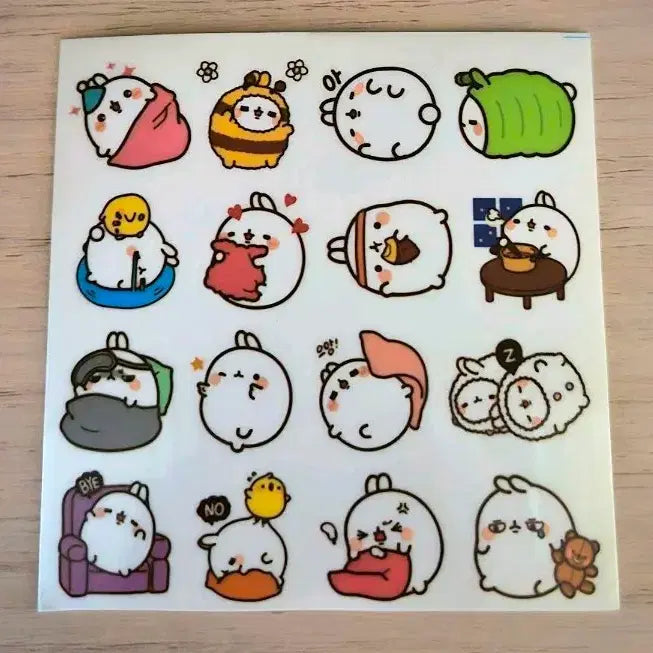 [BUNJANG] Molang Sticker Set / 몰랑이 스티커