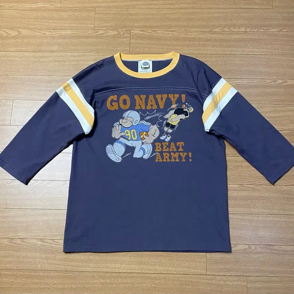 [BUNJANG] Toys McCoy Popeye Football T-Shirt / (L) 토이즈맥코이 USN 뽀빠이 풋볼 티셔츠 / 리얼맥코이