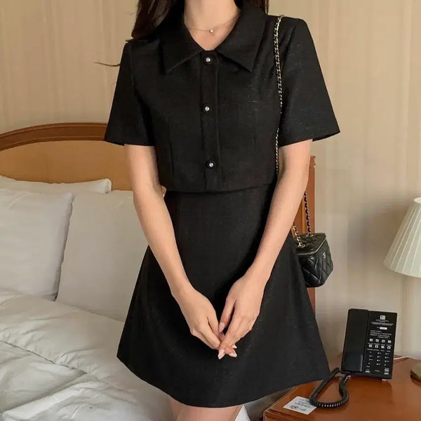 [BUNJANG] Benito Tweed Mini Dress Short Sleeve Ver. M Size / 베니토 부케 트위드 원피스 반팔ver.