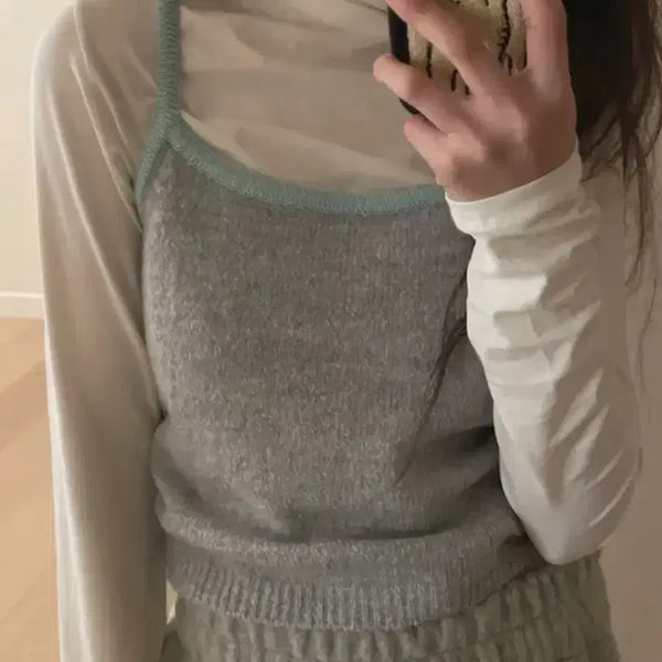 [BUNJANG] Maybe Baby Deary List Bustier Knit / 메이비베이비 디어리스트 뷔스티에 니트