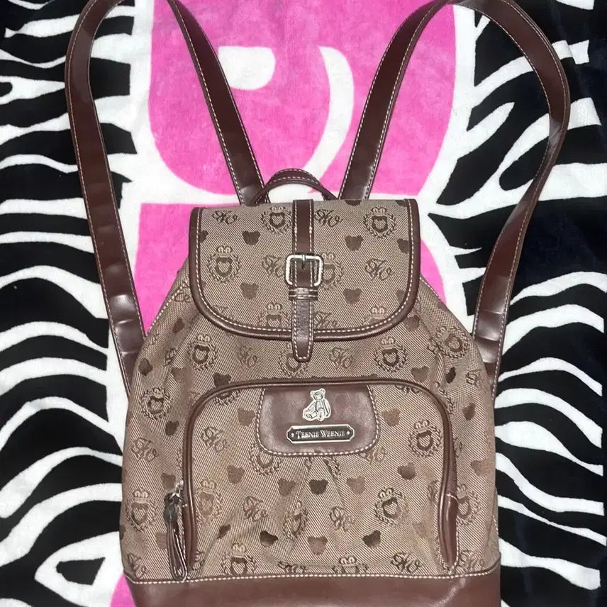 [BUNJANG] Teenie Weenie Choco Brown Latte Gyaru Backpack Vintage Y2K Old School Rare / 티니위니 초코 브라운 라떼갸루 백팩 모리걸 빈티지 y2k올드스쿨 레어