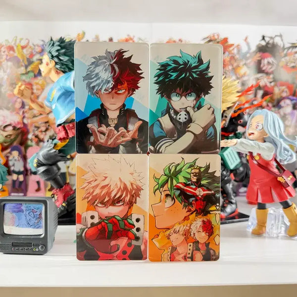[BUNJANG] My Hero Academia Special Illustration Book Acrylic Block Set ( Todoroki, Midoriya, Bakugo, All Might ) / 히로아카 스페셜 일러스트북 아크릴블록 4종 일괄
