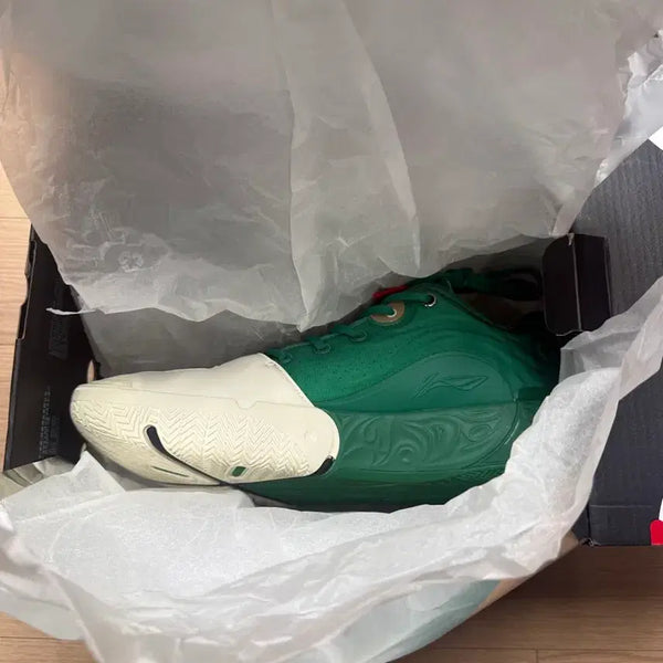 [BUNJANG] Li-Ning WOW 12 Basketball Shoes Green US 10.5 / 리닝 와우 12 농구화 그린 us10.5
