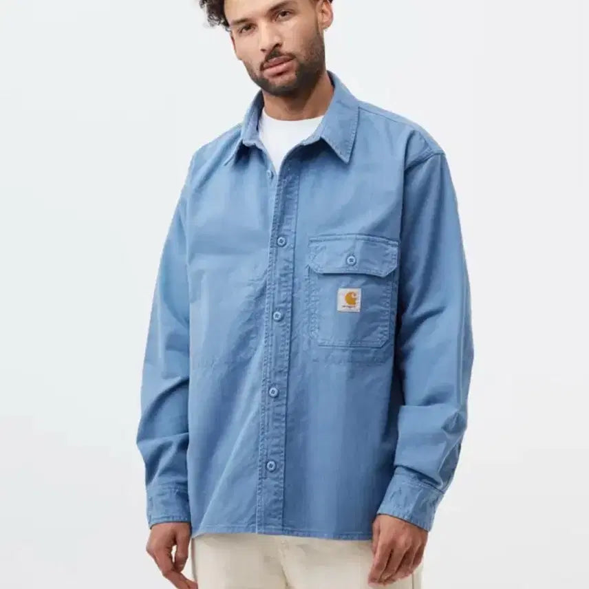 [BUNJANG] Carhartt WIP Reno Shirt Storm Blue M / 칼하트 윕 / 레노셔츠 / 스톰블루 색상 / M