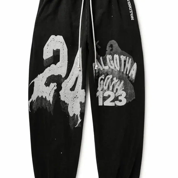 [BUNJANG] RRR123 Enemy Sweatpants Black M / [M] RRR123 에너미 스웻팬츠 블랙