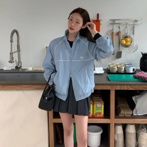 [BUNJANG] Marithe Francois Girbaud Windbreaker Ash Blue / 마리떼 프랑소와 저버 윈드브레이커 애쉬블루