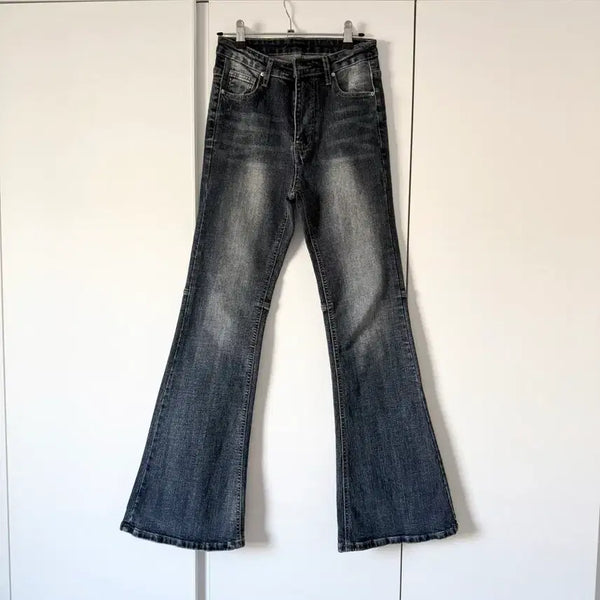 [BUNJANG] S Size Washed Denim Bootcut Pants / 구매가 6만) S사이즈 뒷절개 부츠컷팬츠 데님청바지 워싱데님 에이블리