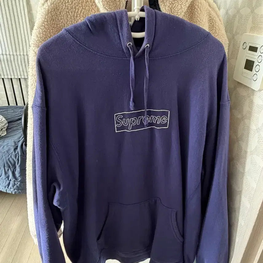 [BUNJANG] Supreme Chalk Box Logo Hoodie Purple L / 슈프림 카우스 박스 로고 후드 퍼플