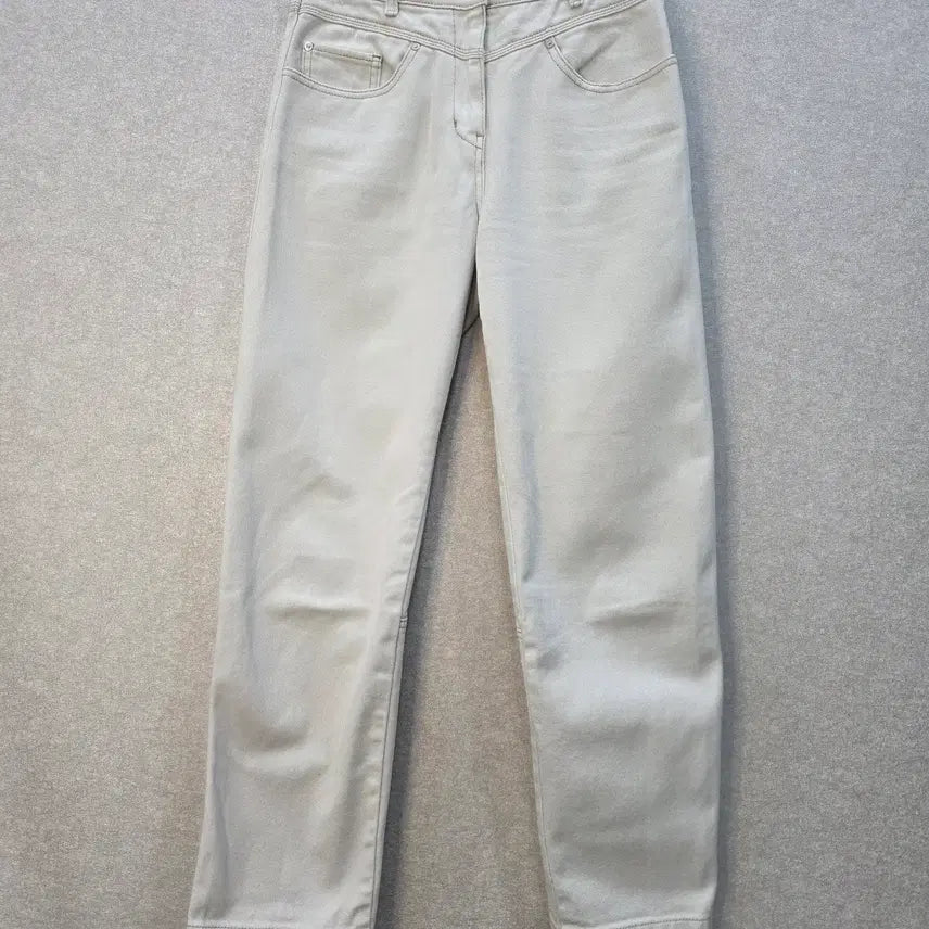 [BUNJANG] SYSTEM Cream Cotton Pants / 시스템 크림 코튼 팬츠 SYSTEM