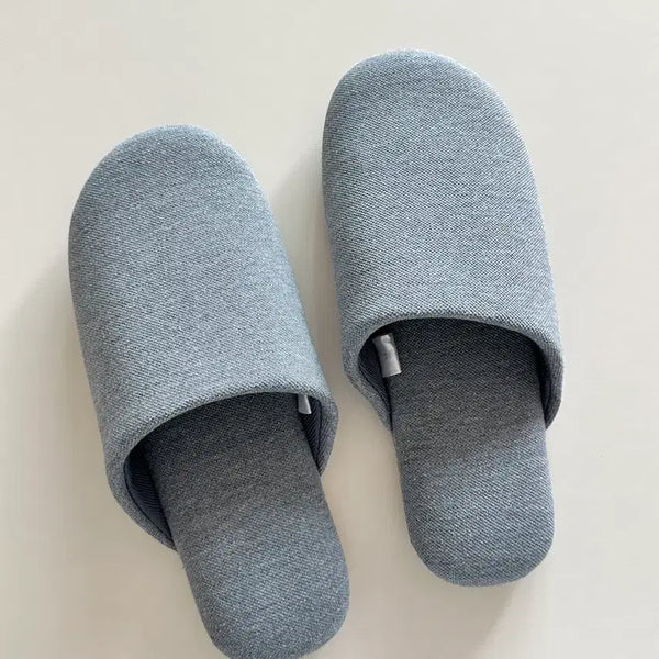 [BUNJANG] MUJI Washable Soft Slippers Blue M / MUJI 무인양품 세탁이 가능한 소프트 슬리퍼 블루 M