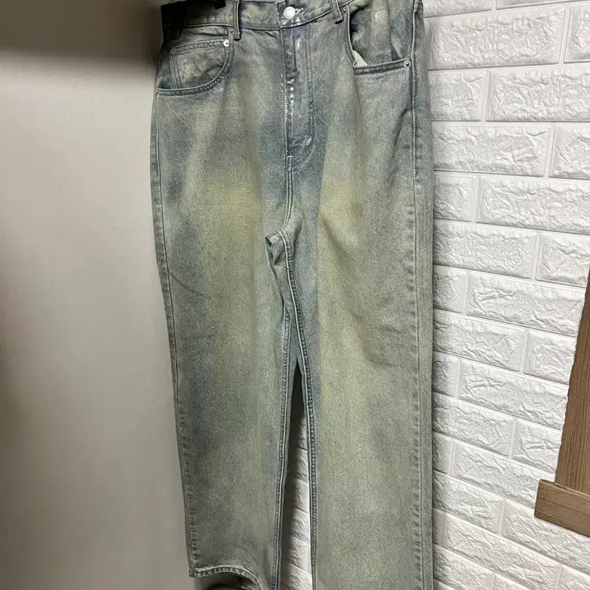 [BUNJANG] DinexDet Metal Relaxed Fit Jeans Silver / [XL] 디네댓 메탈릴렉스진 실버
