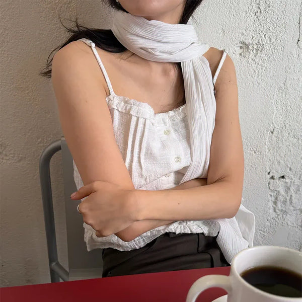 [BUNJANG] HOWWS BREEZE LINEN SCARF IVORY / 호와스 BREEZE LINEN SCARF 린넨 스카프 IVORY 아이보리