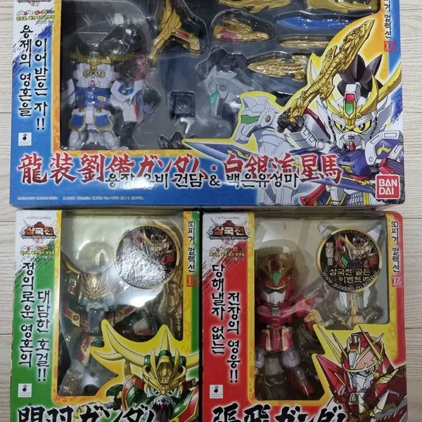 [BUNJANG] SD Sangokuden Gundam Model Kit 3-Type Set (Yubi, Guan Yu, Zhang Fei) / SD 삼국전 건담 프라모델 3종 세트(유비관우장비)