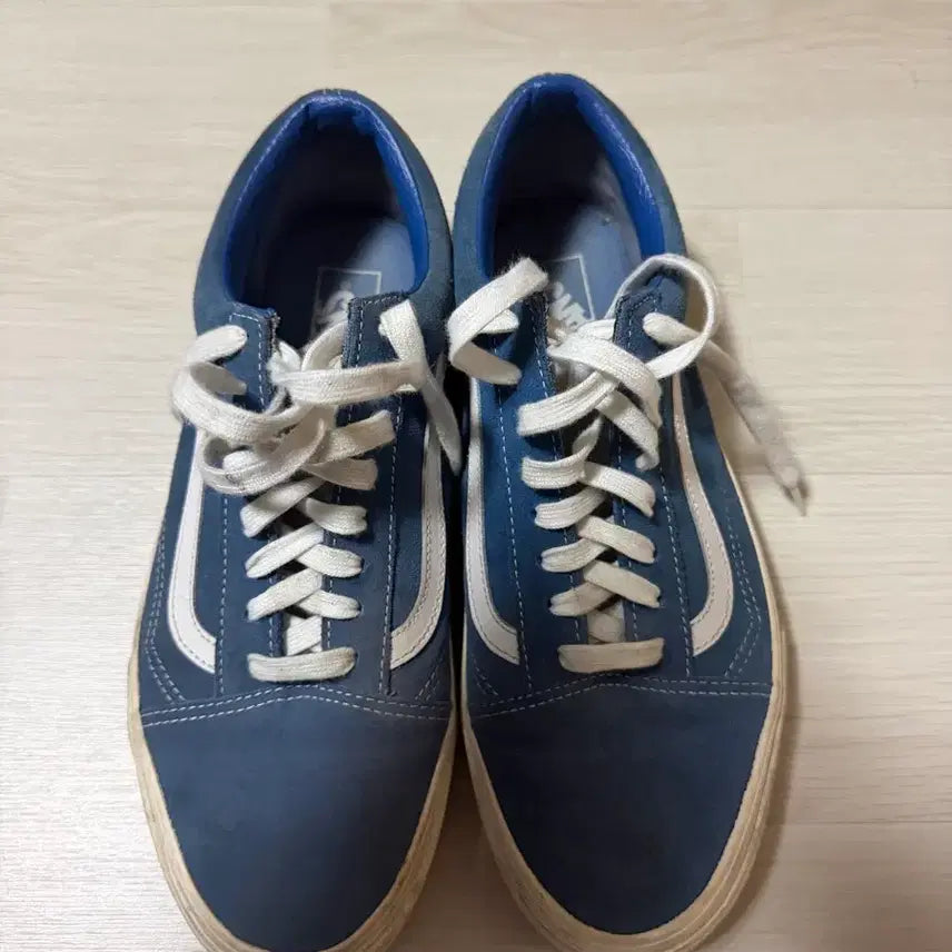 [BUNJANG] Vans Old Skool Blue Suede Sneakers Size 280 / 반스 올드스쿨 블루 스웨이드 운동화 사이즈 280
