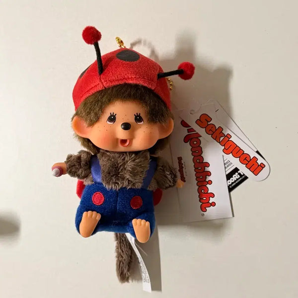 [BUNJANG] Monchhichi Ladybug Big Head SS Keyring / 무당벌레 몬치치 빅헤드 SS 키링