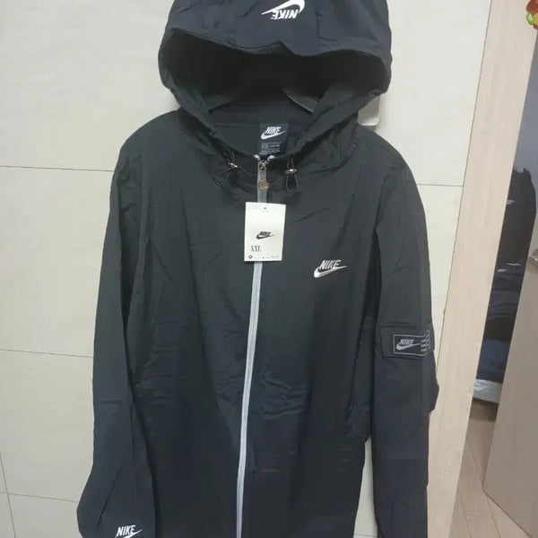 [BUNJANG] Nike Windbreaker Cargo Jogger Hoodie Set - Black, XXL / 나이키  바람막이 카고 조거  후드세트 XXL 새상품 블랙