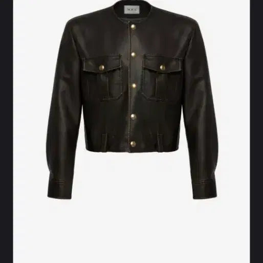 [BUNJANG] Noice Cropped Leather Jacket / 노이스 크롭 레더 자켓 팝니다