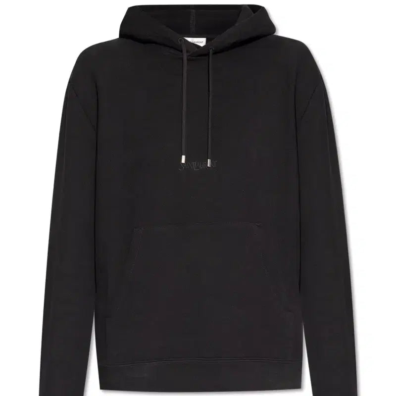 [BUNJANG] Saint Laurent Embroidered Logo Hoodie Black M / 생로랑 자수 로고 후드 블랙 m 택보유중