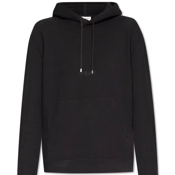 [BUNJANG] Saint Laurent Embroidered Logo Hoodie Black M / 생로랑 자수 로고 후드 블랙 m 택보유중