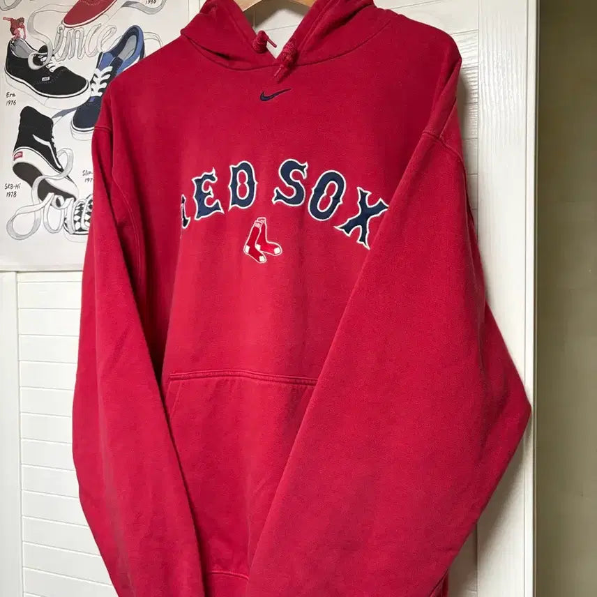 [BUNJANG] Nike Boston Red Sox 90s Hoodie (L) / 90s 나이키 보스턴레드삭스 후드(L)