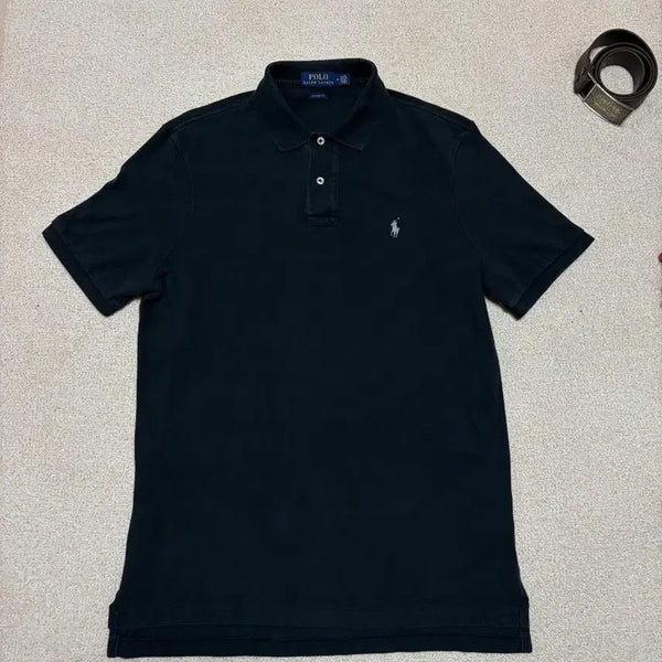[BUNJANG] Polo Ralph Lauren Pony Logo Black T-shirt M / M) 폴로 랄프로렌 포니 로고 블랙 카라티 PK티