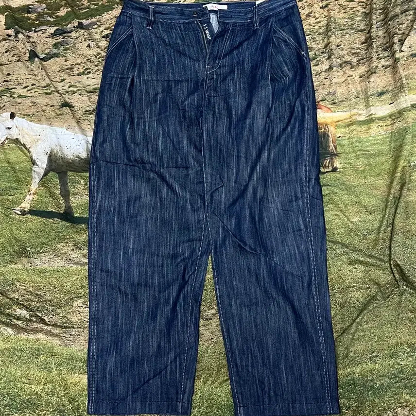[BUNJANG] Plac Denim Wide Pants Size 34 / 플랙 데님 34